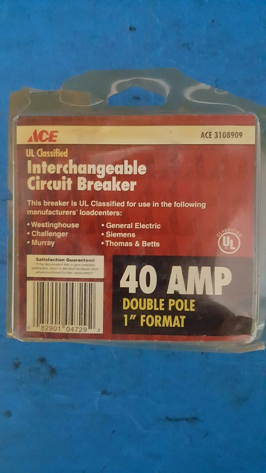 TB240C - T & B 40A Amp 2P Pole 10kA@120/240V Plug On Circuit Breaker