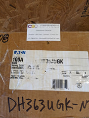 DH363UGK - Eaton 100A 3P Pole 600V Non-Fusible Nema 1 Safety Switch