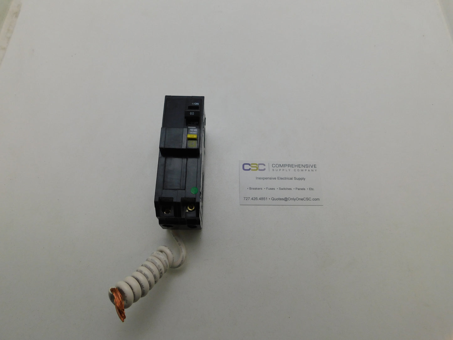 QO260GFI - Square D 60A Amp 2P Pole 10kA@120/240V Plug On Ground Fault GFCI Circuit Breaker