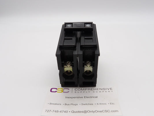BAB2040 - Eaton 40A Amp 2P Pole 10kA@120/240V Bolt On Circuit Breaker
