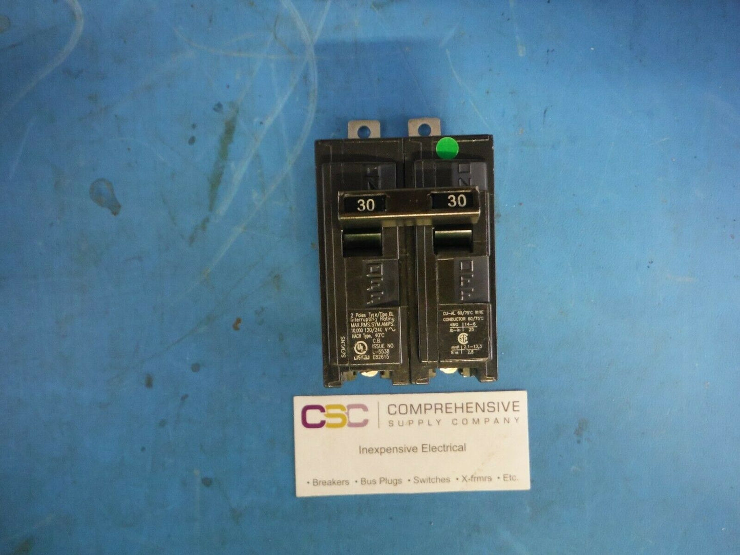 B230 - Siemens 30A Amp 2P Pole 10kA@120/240V Bolt On Circuit Breaker
