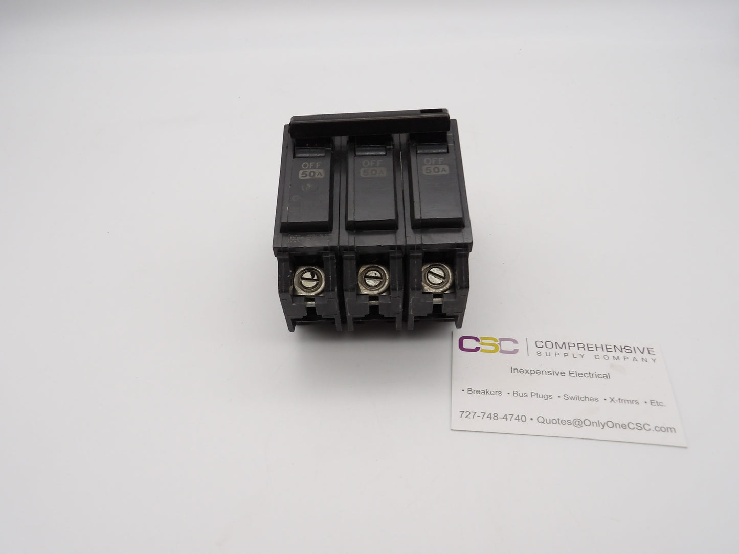 THQB32050 - GE 50A Amp 3P Pole 10kA@240V Bolt On Circuit Breaker