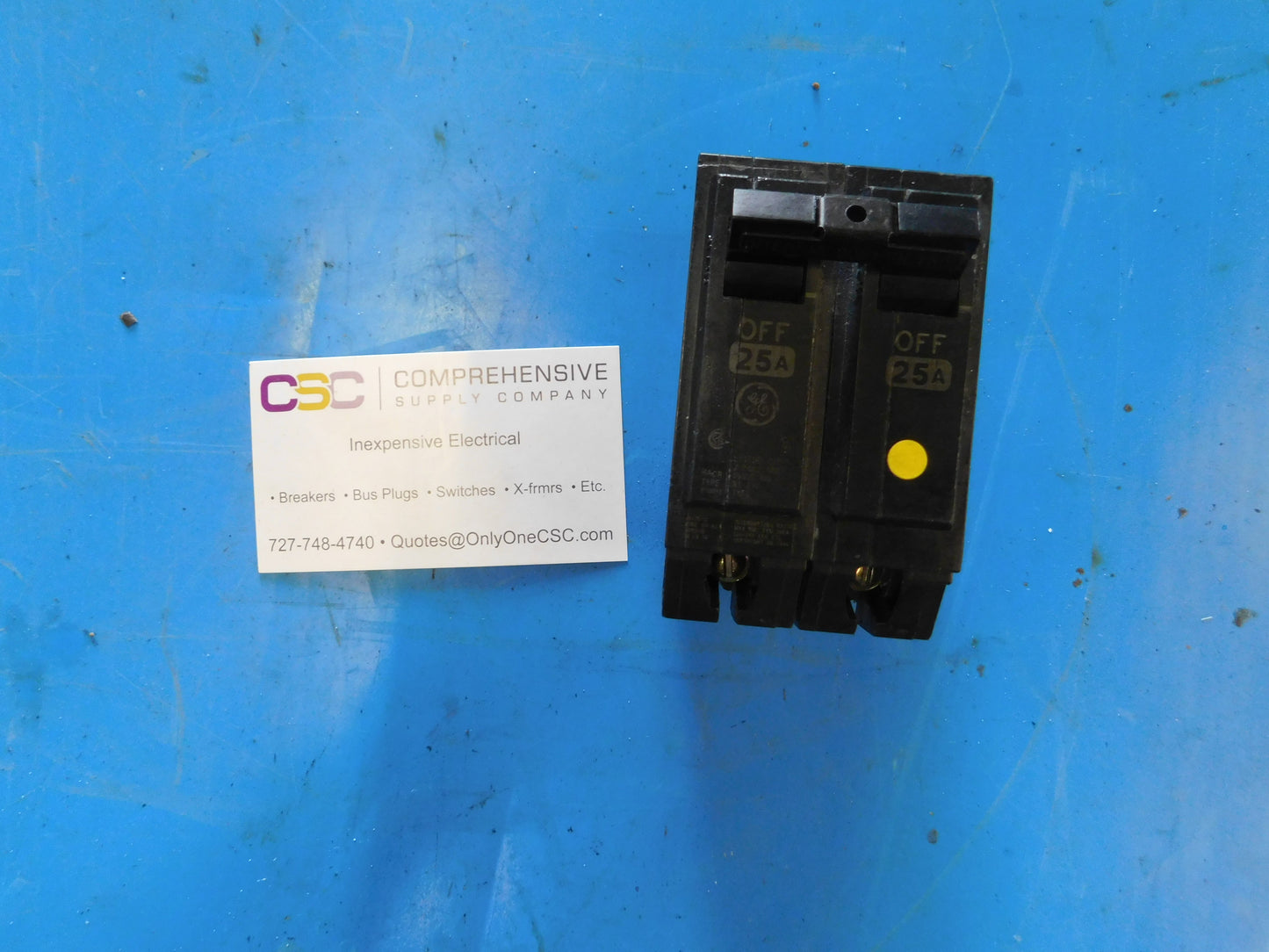 THQL2125 - GE 25A Amp 2P Pole 10kA@120/240V Plug On Circuit Breaker