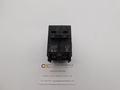B220H - Siemens 20A Amp 2P Pole 22kA@120/240V Bolt On Circuit Breaker