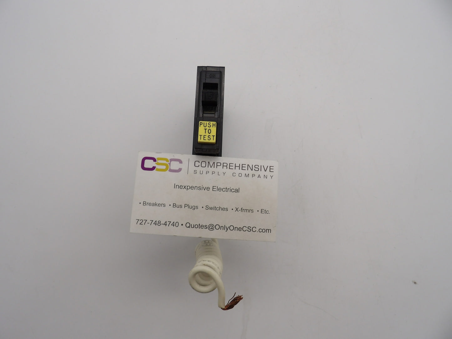QO115GFI - Square D 15A Amp 1P Pole 10kA@120V Plug On Ground Fault GFCI Circuit Breaker - Older Series
