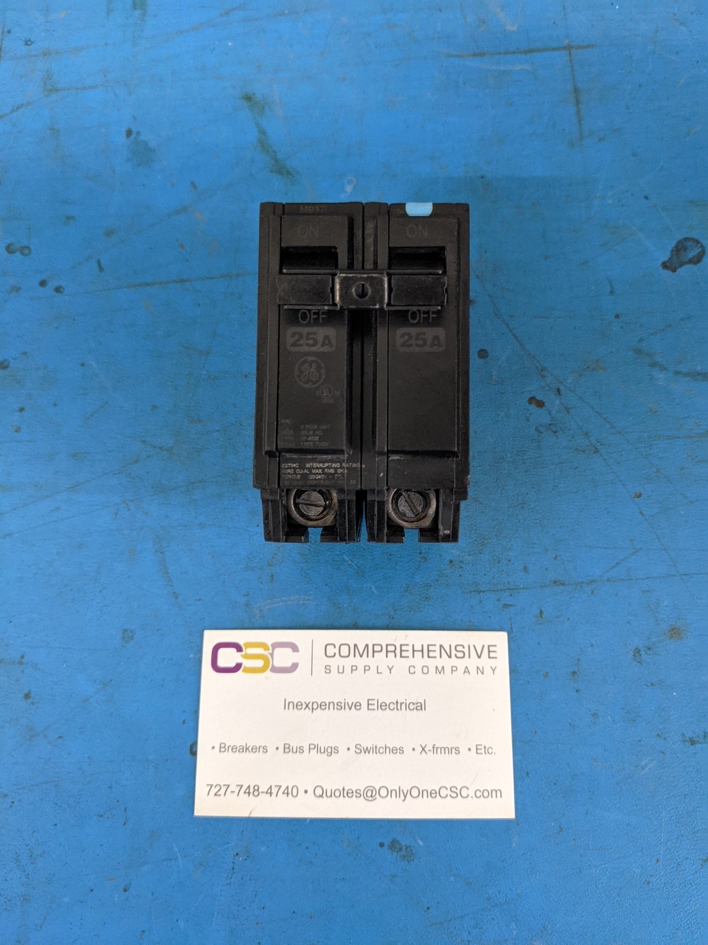 THQB2125 - GE 25A Amp 2P Pole 10kA@120/240V Bolt On Circuit Breaker