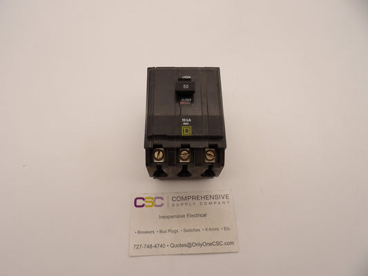 QOB350 - Square D 50A Amp 3P Pole 10kA@240V Bolt On Circuit Breaker