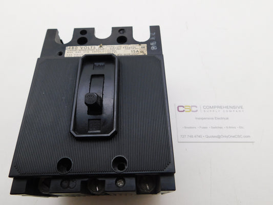 EH3-B015 - ITE 15A Amp 3P Pole 14kA@480V Bolt On Circuit Breaker