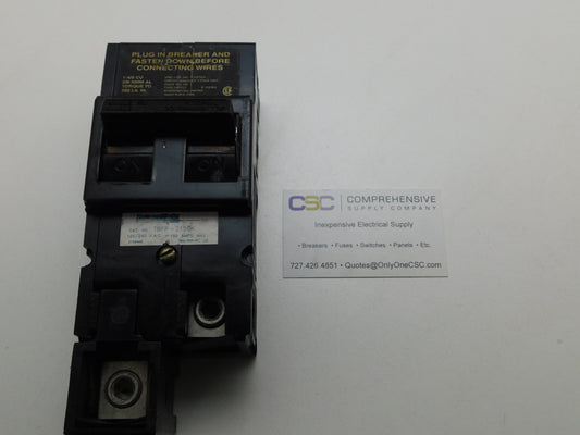 TBFP2150K - T & B 150A Amp 2P Pole 10kA@240V Plug On Circuit Breaker W/Offset Lugs