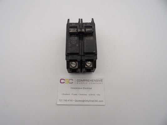 THQC2100 - GE 100A Amp 2P Pole 10kA@120/240V Line Lug Tqal3A-Load N/A Circuit Breaker