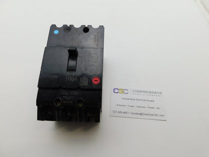 TEY3100 - GE 100A Amp 3P Pole 14kA@680/277V Bolt On Circuit Breaker