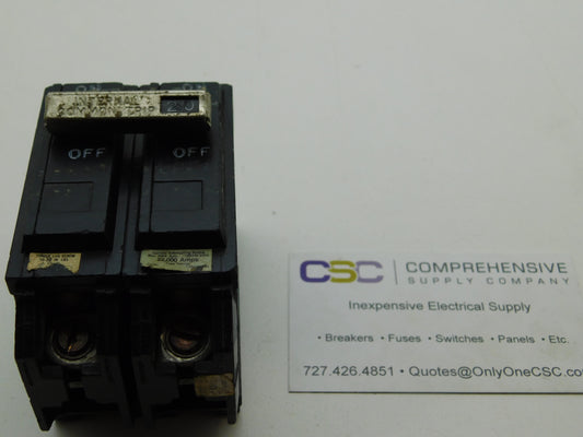 THHQL2120 - GE 20A Amp 2P Pole 22kA@120/240V Plug On Circuit Breaker - Older Series