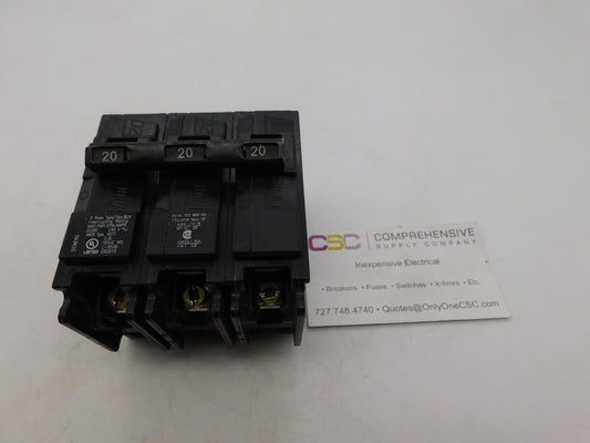 B320H - Siemens 20A Amp 3P Pole 22kA@240V Bolt On Circuit Breaker