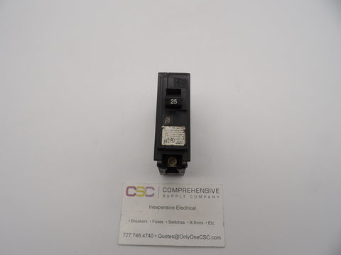 Q125 - Siemens 25 Amp 1P Pole 10kA@120/240V Plug On Circuit Breaker