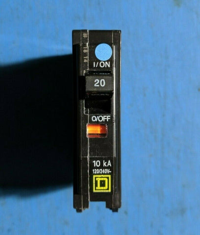 QOB120 - Square D 20A Amp 1P Pole 10kA@120/240V Bolt On Circuit Breaker