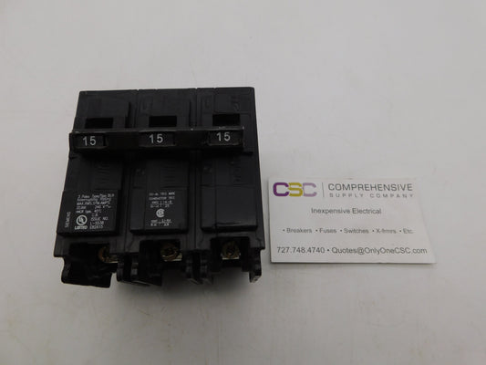 B315H - Siemens 15A Amp 3P Pole 22kA@240V Bolt On Circuit Breaker
