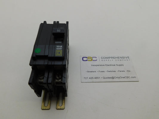 QOU250 - Square D 50A Amp 2P Pole 10kA@120/240V Feed Through Circuit Breaker