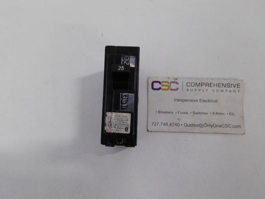 B125 - Siemens 25A Amp 1P Pole 10kA@120/240V Bolt On Circuit Breaker