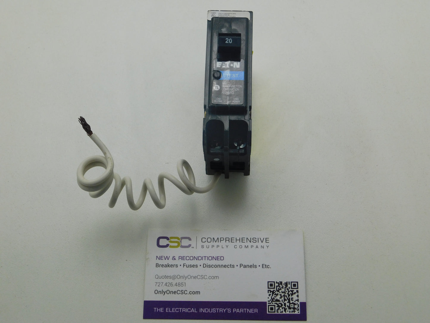BRN120DF - Eaton 20A Amp 1P Pole 10kA@120V Dual Function AFCI/GFCI Circuit Breaker