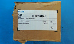 DH361NRKJ - Cutler Hammer 30A Amp 3P Pole 600V Nema 3R Outdoor Safety Switch Dh361Nrk