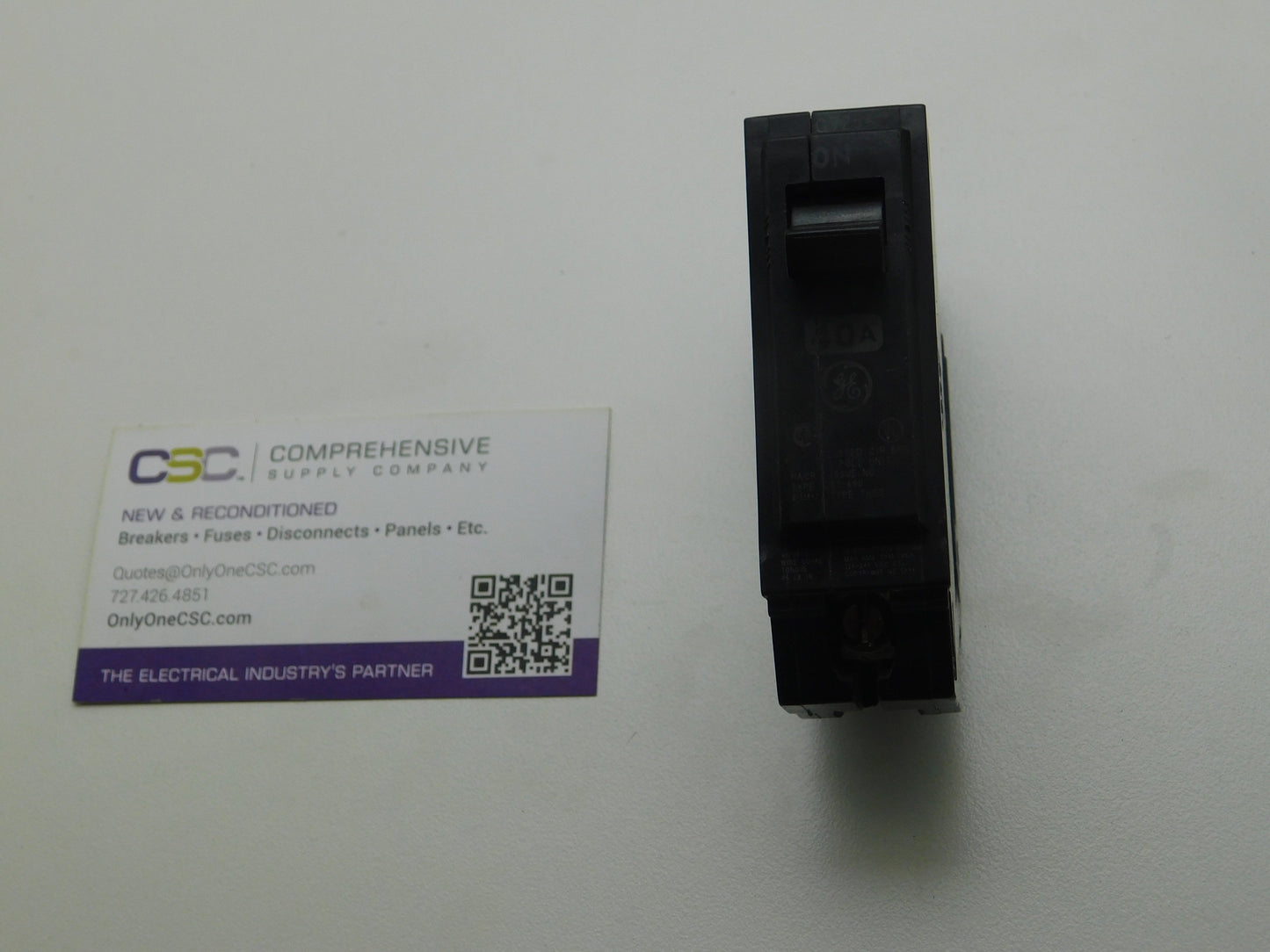 THQB1140 - GE 40A Amp 1P Pole 10kA@120/240V Bolt On Circuit Breaker