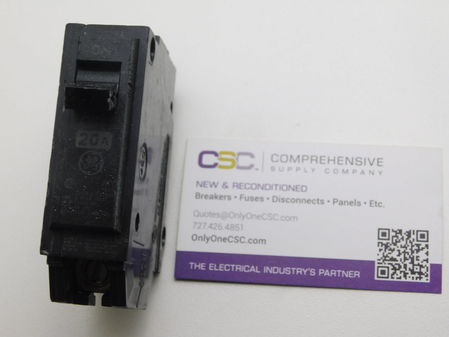 THQB1120HID - GE 20A Amp 1P Pole 10kA@120/240V Bolt On Circuit Breaker W/High Intensity Discharge