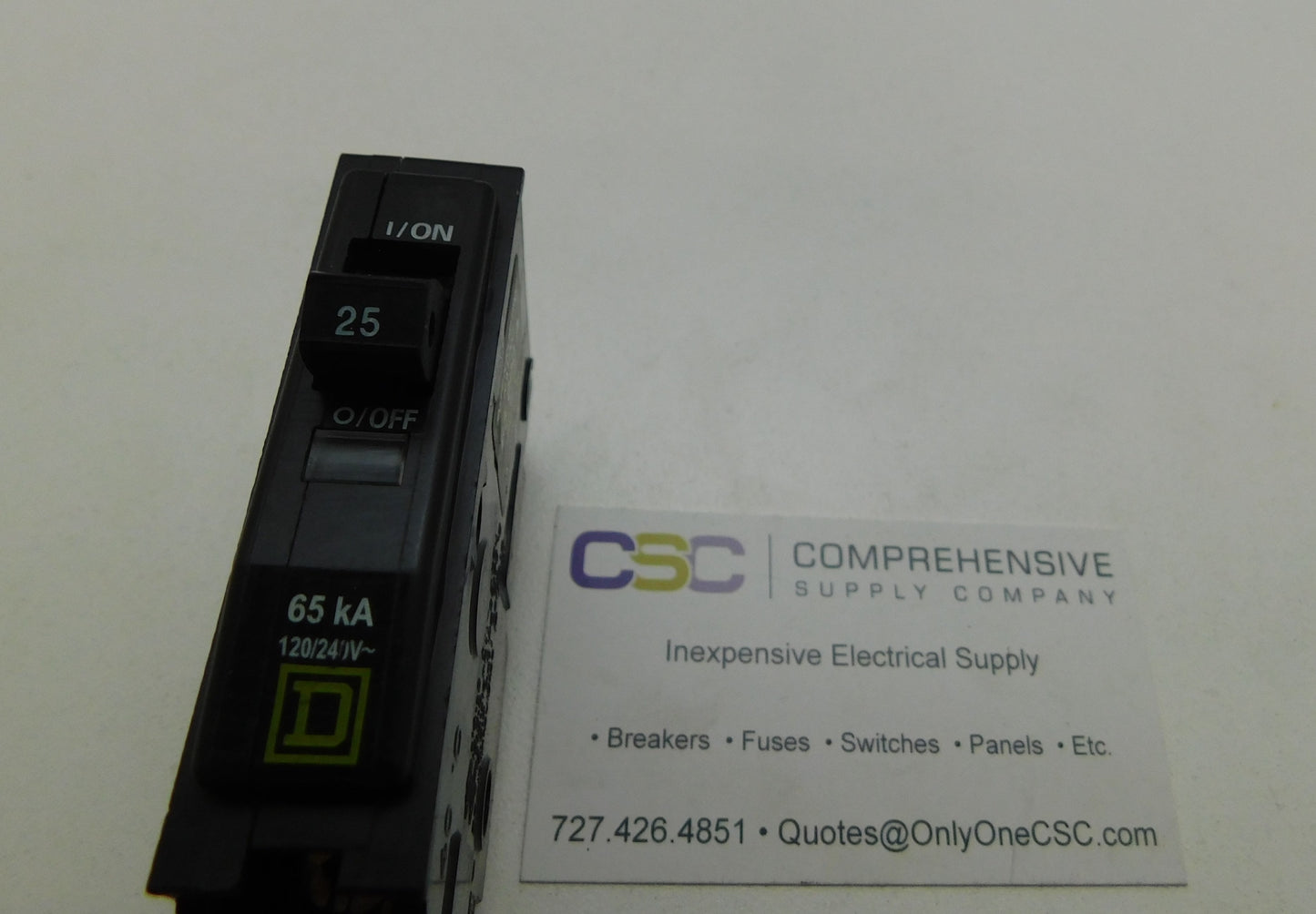 QHB125 - Square D 25A Amp 1P Pole 65kA@120/240V Bolt On Circuit Breaker