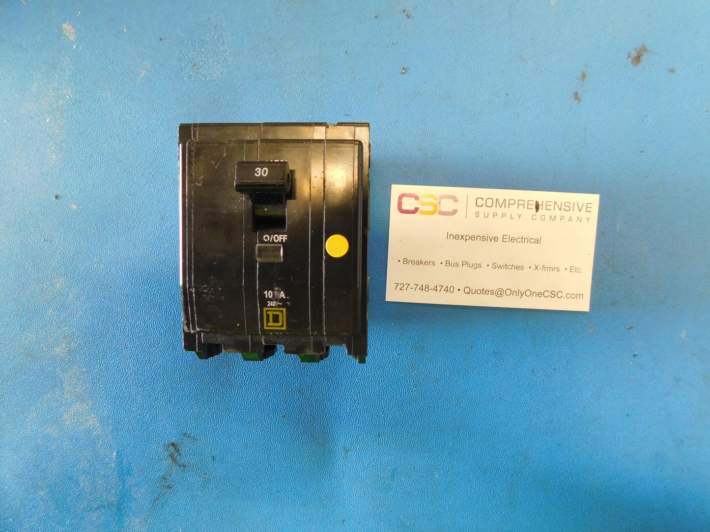 QO330 - Square D 30A Amp 3P Pole 10kA@240V Plug On Circuit Breaker