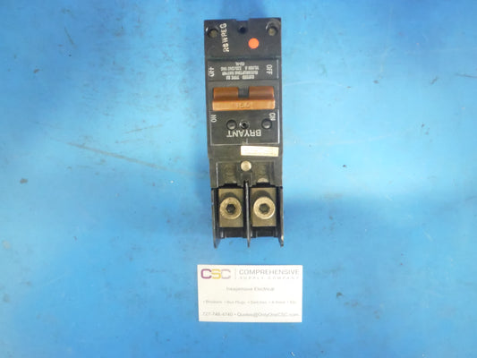 BJ2150 - Bryant 150A Amp 2P Pole 10kA@120/240V Plug On Bj Circuit Breaker