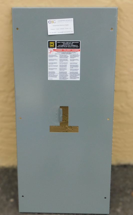 J250S - Square D 250A Amp 600V Nema 1 Circuit Breaker Enclosure - Surface Cover Only
