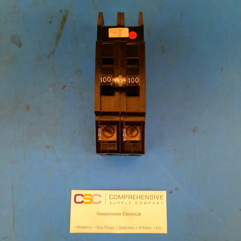 QC2100 - Zinsco 100A Amp 2P Pole 10kA@120/240V Plug On Circuit Breaker