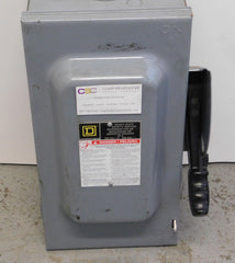 H362 - Square D 60A Amp 3P Pole 600V Nema 1 Fusible Heavy Duty Safety Switch