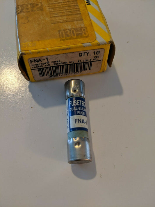 FNA-1 - Bussmann 1A Amp 125Vac Fusetron Dual Element Fna Fuse