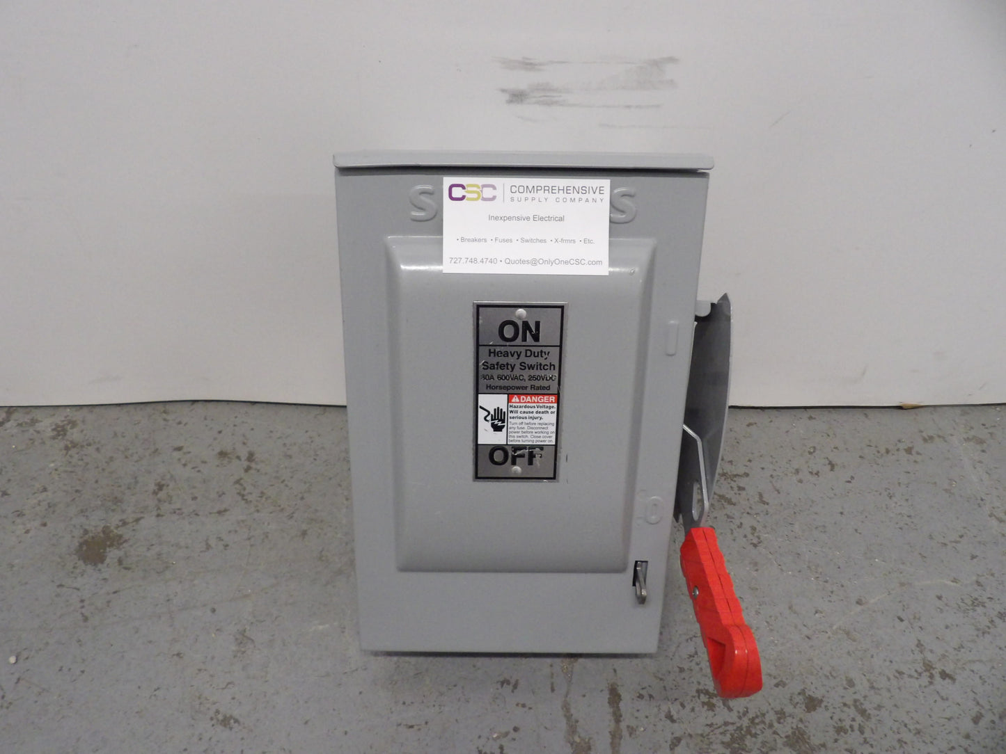 HNF361R - Siemens 30A Amp 3P Pole 600V Nema 3R Non-Fusible Heavy Duty Safety Switch