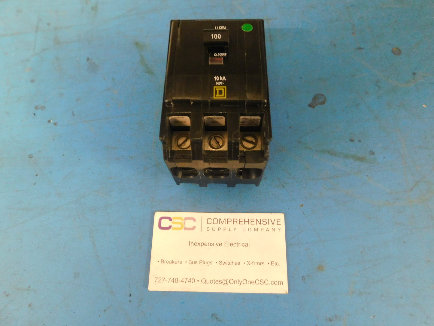 QOB3100 - Square D 100A Amp 3P Pole 10kA@240V Bolt On Circuit Breaker