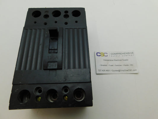 THQD32125 - GE 125A Amp 3P Pole 22kA@240V Bolt On Circuit Breaker