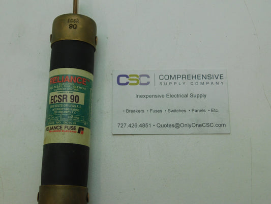 ECSR90 - Reliance 90A Amp 600V Class Rk5 Time Delay Blade Fuse