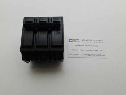 THHQB32030 - GE 30A Amp 3P Pole 22kA@240V Bolt On Circuit Breaker
