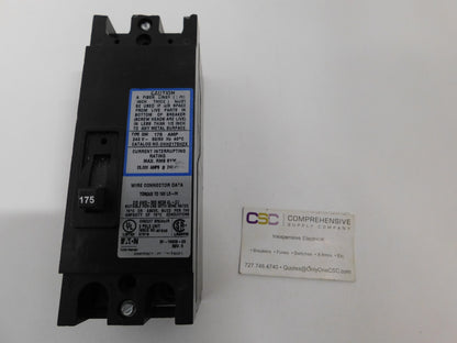 CHH2175H2X - Eaton 175A Amp 2P Pole 25kA@240V Bolt On Circuit Breaker W/Blue Label