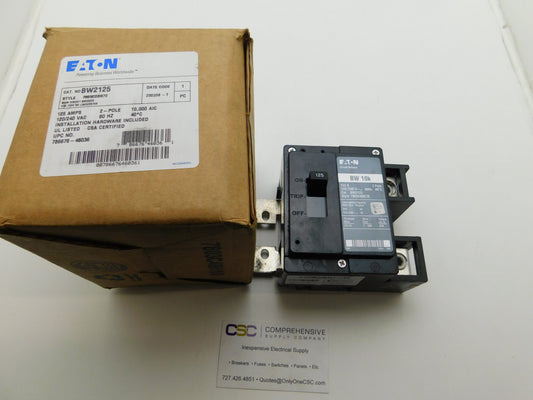 BW2125 - Eaton 125A Amp 2P Pole 10kA@120/240V Bolt On Main Circuit Breaker