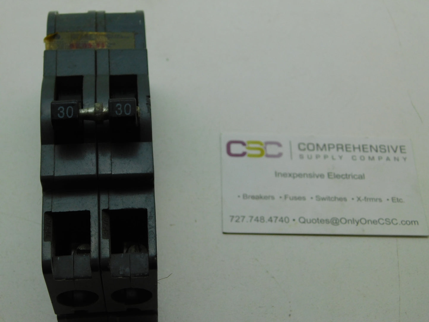 UBIZ-230 - Connecticut Electric 30A Amp 2P Pole 10kA@120/240V Plug On Zinsco Replacement Circuit Breaker