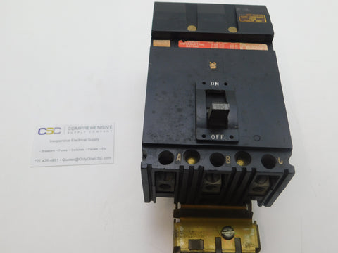 FH36100 - Square D 100A Amp 3P Pole 600V 25kA@480V I-Line Plug On Black Circuit Breaker