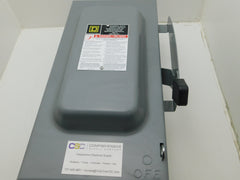 D323N - Square D 100A Amp 3P Pole 240V Nema 1 Fusible General Duty Safety Switch W/Neutral