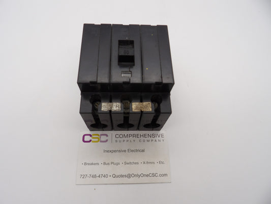 EH34060 - Square D 60A Amp 3P Pole 14kA@480Y/277V Plug On Circuit Breaker