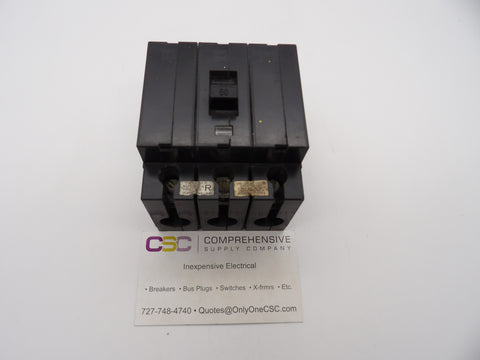 EH34060 - Square D 60A Amp 3P Pole 14kA@480Y/277V Plug On Circuit Breaker