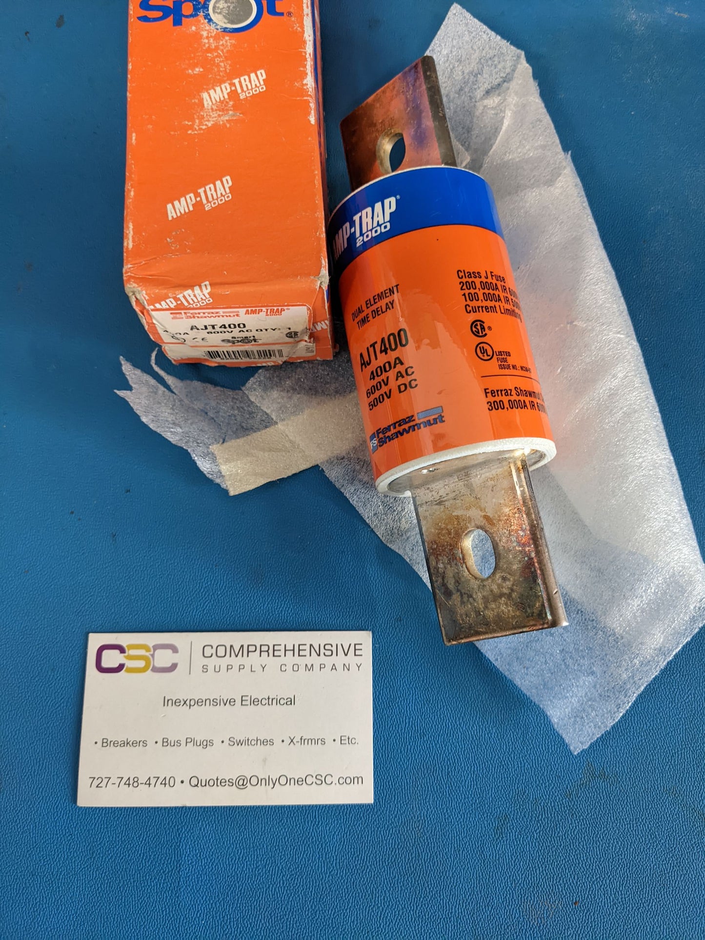 AJT400 - Ferraz Shawmut 400A Amp 600V Class J Time Delay (Td) Fuse