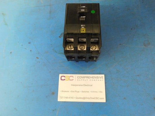 QO3100 - Square D 100A Amp 3P Pole 10kA@240V Plug On Circuit Breaker