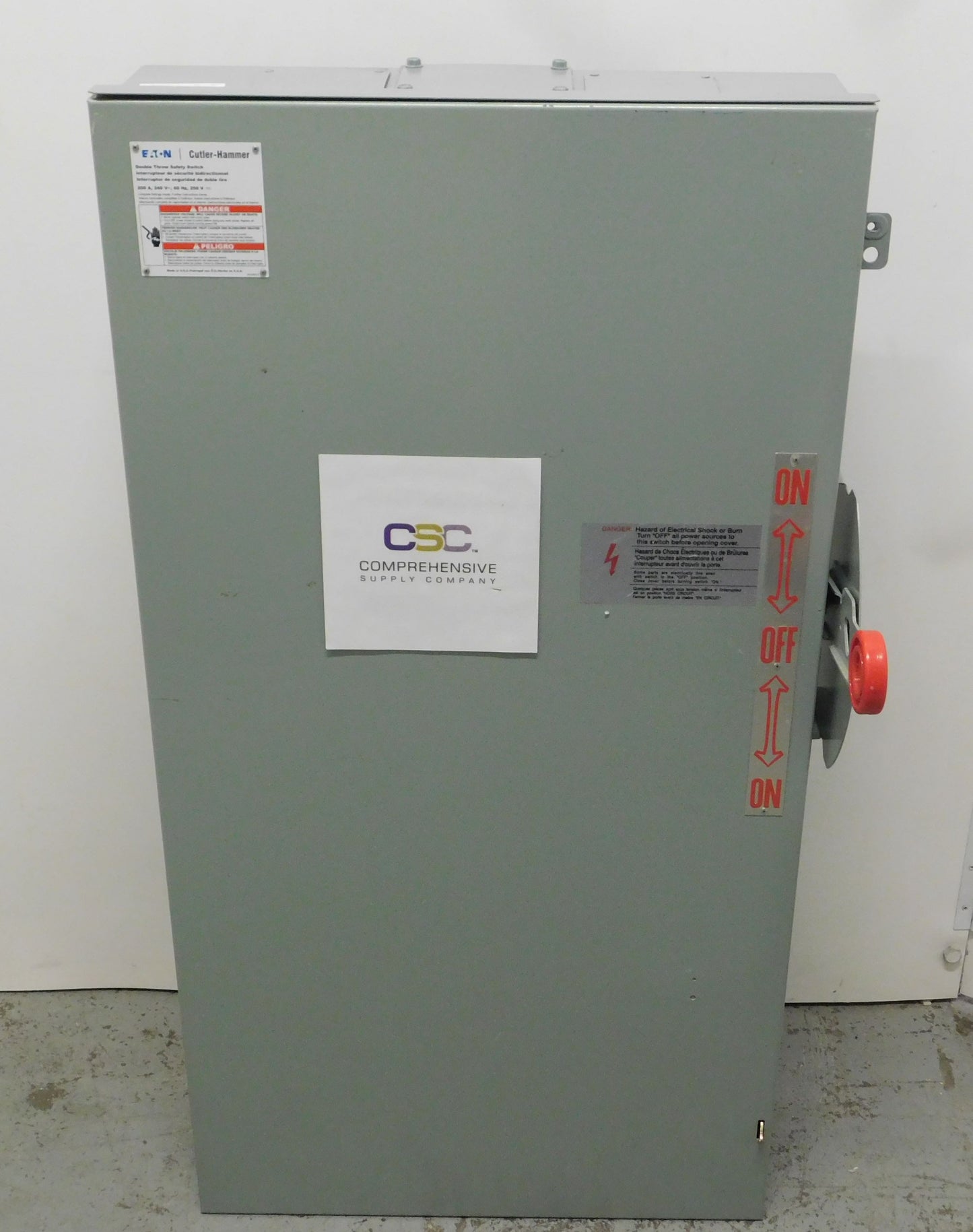 DT224URK-NPS - Eaton 200A Amp 2P Pole 240V Nema 3R Non-Fusible General Duty Double Throw Safety Switch W/Neutral