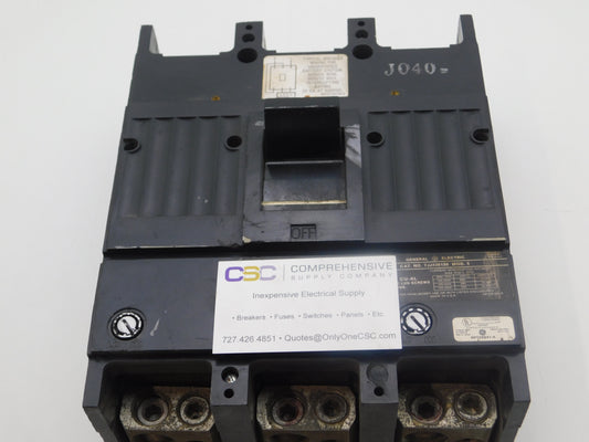 TJJ436150 - GE 150A Amp 3P Pole 600V 30kA@480V Bolt On Circuit Breaker - Older Series