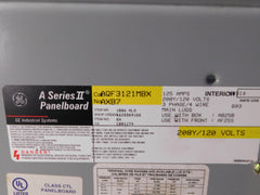 AQF3121MBX - GE 125A Amp 208Y/120V 3Ph/4W Main Lug Interior Panelboard